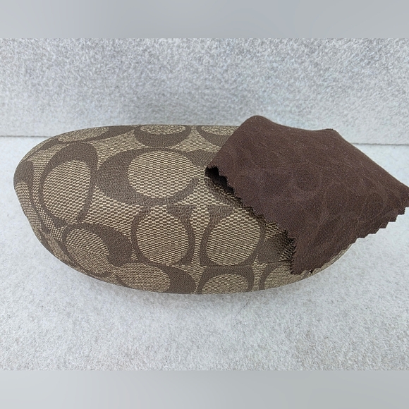 Coach Aviator Women's Sunglasses HC 7005B Black Silver Rhinestones L016 Reagan - Picture 16 of 16